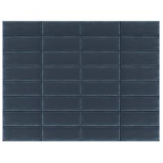 a dark blue tile wall with several rows of squares