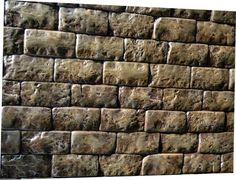 a brick wall is shown in this image