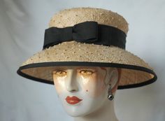 One of my favorite shapes! Formal Straw Boater Hat With Curved Brim, Elegant Brimmed Straw Sun Hat, Elegant Straw Sun Hat, Elegant Boater Hat With Curved Brim In Toquilla Straw, Elegant Woven Sun Hat In Toquilla Straw, Elegant Straw Sun Hat With Flat Brim, Elegant Woven Sun Hat Made Of Toquilla Straw, Elegant Straw Panama Hat For Garden Party, Elegant Short Brim Straw Boater Hat