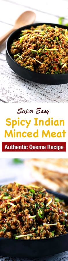 This CLASSIC authentic Indian minced meat Qeema recipe is so delicious, it’ll become a regular at your house!! | ScrambledChefs.com Qeema Recipe, Beef Keema, Keema Curry, Pastry Puff, Pot Sticker, Minced Beef, Recipes Beef