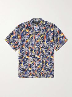 BEAMS PLUS Camp-Collar Printed Cotton-Voile Shirt for Men | MR PORTER Beams Plus, Palm Fronds, Cotton Voile, Mr Porter, Plus Clothing, Printed Cotton, Beams, Fashion News, Printed Shirts