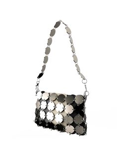 Ch Steel + Basic Pack – MAS1 Brand Silver Evening Bag With Chain For Everyday Use, Modern Evening Bag With Chain, Silver Chain Bag For Everyday, Modern Black Shoulder Bag With Chain, Silver Clutch With Detachable Strap For Everyday Use, Trendy Silver Evening Bag With Removable Pouch, Chic Silver Clutch For Everyday Use, Rectangular Bags With Silver Chain For Everyday Use, Everyday Use Rectangular Bags With Silver Chain