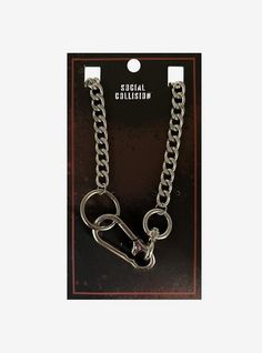 Social Collision Carabiner Chain Necklace Accessories Anime, Gifts For Guys, Location Icon, Detailed Jewelry, Dope Jewelry, Accessories Jewelry Necklace, Hoodie Girl, Visual Kei, Guys And Girls