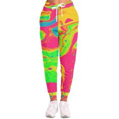 This jogger is crafted from a premium polyester and spandex blend, making it both comfortable and durable. Each panel is individually printed, cut and sewn to ensure a flawless graphic with no imperfections. And high definition printing makes these a pleasure to wear for all occasions.

• 95% polyester, 5% spandex
• Double layer side insert pockets
• Soft handfeel
• High definition printing colors
• High definition printing colours
• Design will never peel, flake or crack Trendy Sports Joggers With Elastic Waistband, Trendy Spring Joggers With Elastic Side Panels, Trendy Joggers With Elastic Side Panels For Spring, Pink Sporty Bottoms With Graphic Print, Sporty Pink Graphic Print Bottoms, Sporty Pink Bottoms With Graphic Print, Multicolor Graphic Print Activewear For Sports, Spring Joggers With Elastic Side Panels For Jogging, Trendy Spring Joggers For Jogging