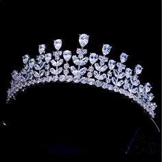 White H Hills Plated Elegant Beauty Queen Cz Cubic Zirconia Headband Jewelry Large Bridal Wedding Pageant Tiaras And Crown For Brides Offers Are Welcome Pageant Crowns, Headband Jewelry, Elegant Beauty, Tiara Crown, Beauty Queen, Bridal Tiara, Tiaras And Crowns, Beauty Queens, Bridal Wedding