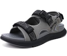 PRICES MAY VARY. The hiking sandals for men feature three hook and loop adjustable straps for a customizable fit, perfect for outdoor adventures. Made with breathable mesh material and soft knitting straps, these mens water sandals ensure comfort and durability during long walks. The arch support and 1.2" deep heel cup of these mens sandals provide stability and cushioning for all-day wear. With a heel-toe drop height difference of 6mm, these man sandals promote a natural foot position and gait Mens Water Sandals, Womens Walking Sandals, Man Sandals, Sandals For Men, Water Sandals, Hiking Sandals, Walking Sandals, Hiking Women, Sport Sandals