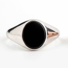 THE SALE FOR THE "STERLING SILVER 925" IS FOR A VERY LIMITED TIME! A beautiful onyx signet ring, brought to you by Danelian Jewelry. *real images of the ring, taken by us* Material: - Sterling Silver 925 - 9K Gold - 14K Gold - 18K Gold Natural Onyx Size: 12x10mm (gemstone) *All signet rings are hallmarked on the back for certification* - We offer FREE Worldwide DHL & FedEx Shipping! - Branded DanelianJewelry Gift Box with each order! My customer service is available 7 days a week. Leave us your Classic Onyx Ring Jewelry, Classic Black Rings With Polished Edges, Classic Onyx Ring, Classic Black Adjustable Signet Ring, Minimalist Black Engraved Ring, Black Ring With Polished Edges, Adjustable Black Signet Ring With Polished Finish, Black Signet Ring With Polished Finish, Black Polished Round Band Rings