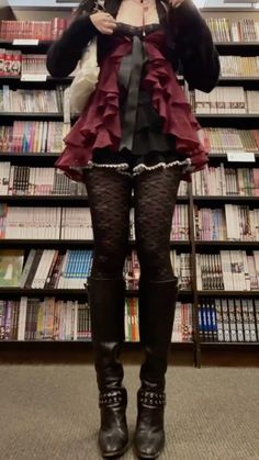 Girly Gothic Outfits, Rockstar Chic Outfits, Sitting In Skirt Reference, Dark Ren Faire Outfit, Horror Game Protagonist Outfit Ideas, Dark Harajuku Fashion, Outfits With Black Turtleneck, Cozy Goth Outfit, Horror Protagonist Outfit