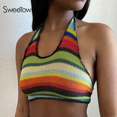 Knitted Bustier, Knitted Halter Top, Summer Beach Style, Knit Summer Dress, Neck Corset, Y2k Tank, Summer Fashion Beach, Vintage Crop Tops, Halter Tank