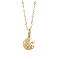 Mini Sunset Sand Dollar Pendant Pendant Island by Koa Nani Nautical Ring, Gold Sunset, Diamond Band Engagement Ring, Nautical Earrings, Sand Dollar Pendant, Gold Sand, Gold Link Bracelet, Diamond Anniversary, Sand Dollar