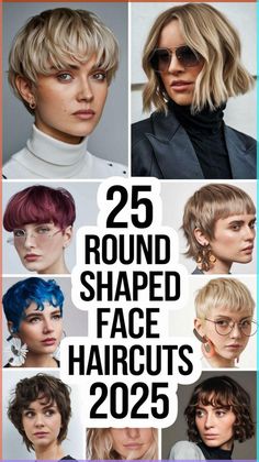 For women with round-shaped faces, long layered haircuts in 2025 are a great option to create balance. The layers help elongate the face, making it appear more oval. Whether you have curly or straight hair, this style is perfect for achieving a flattering look. Shape hairstyles like these are ideal for heart-shaped faces too, adding dimension and movement. Women’s Haircuts For Round Faces, Oval Face Haircuts Women, Layered Haircuts Round Face, Oval Face Short Hair, Long Hairstyles For Round Faces, Hair For Round Face Shape, Short Curly Hairstyles For Women, Hairstyle For Chubby Face