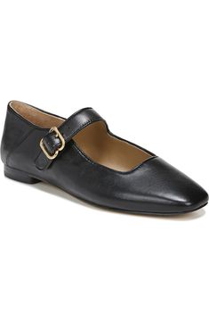 Sam Edelman Michaela Mary Jane Flat (Women) | Nordstrom Leather Mary Janes For Workwear, Chic Mary Janes With Buckle Closure And Medium Width, Chic Mary Janes With Buckle Closure, Pointed Toe Mary Janes With Buckle For Work, Classic Closed Toe Mary Janes With Buckle, Ankle Strap Mary Janes With Buckle For Work, Mary Janes With Ankle Strap And Buckle For Work, Chic Medium Width Mary Janes For Work, Workwear Mary Janes With Buckle Closure And Pointed Toe