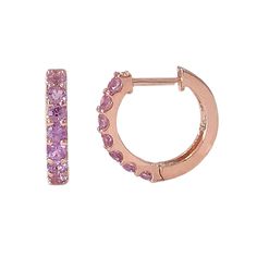 This finely handcrafted huggie hoop dangle earrings is composed of 14K solid gold and AAA quality round brilliant cut natural real Purple Sapphire gemstones. This classic earring features a secure hinged closure for the ease of taking them on and off. Huggie Dimensions: outer diameter approximately 11.5mm inner diameter approximately 8.25mm hoop width 1.90mm post thickness 0.75mm post length 6.5mm Backing Type: Clip in Wire Metal Finish: High Shine Polish This design is currently available in 14 Rainbow Gemstones, Purple Sapphire, Classic Earrings, Black Rhodium, Huggie Hoop Earrings, Single Earring, Sapphire Gemstone, Jewelry Earrings Hoops, Jewelry Gift Box