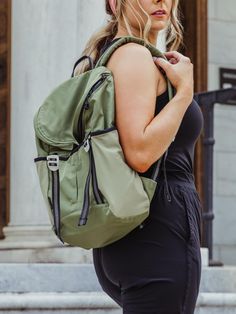 Crafted with Bluesign certified recycled fabric, this backpack is designed to make your daily carry effortless and enjoyable. The water-resistant nylon exterior ensures your belongings stay safe in unpredictable weather, while the water-repellent liner, adorned with the names of freed Aruna Artisans, serves as a powerful reminder of the positive impact your purchase makes. With a zipped main compartment, a dedicated laptop sleeve, and interior pockets, this backpack keeps you organized and ready Functional Waterproof Backpack For Hiking, Functional Waterproof Hiking Backpack, Nylon Softback Bag For Outdoor Activities, Durable Nylon Versatile Backpack, Versatile Durable Nylon Backpack, Versatile Durable Backpack For Outdoor, Functional Backpack For Outdoor Activities In Recycled Polyester, Functional Backpack For Outdoor Activities Made Of Recycled Polyester, Functional Recycled Polyester Backpack For Outdoor Activities