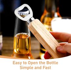 the bottle opener is open and ready to be filled