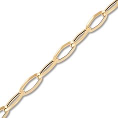 Lustrous elongated oval links join together to form this playful women's bracelet. 14K Yellow Gold The 7.5-inch link chain secures with a lobster clasp. From the Italia D'Oro Collection Exclusively at Jared®. Gold Credit Card, Elongated Oval, Jared The Galleria Of Jewelry, Loose Stones, John Hardy, Bracelet Clasps, Link Chain, Link Bracelets, Fashion Bracelets