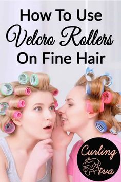 How to Use Velcro Rollers on Fine Hair – Curling Diva Velcro Curlers, Rollers Tutorial, Curling Fine Hair, Hair Rollers Tutorial, Velcro Hair Rollers, Roller Curls, 2023 Bob, Velcro Rollers, Bangs Bob