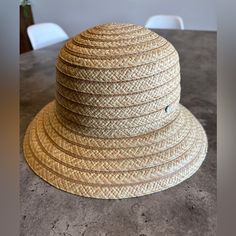 Jones New York Woven Straw Bucket Hat. New Without Tags. Excellent Condition. Questions? Leave A Comment Below! Casual Adjustable Cloche Sun Hat, Casual Adjustable Cloche Hat, Beige Cloche Hat For Vacation, Casual Cloche Beach Hat, Casual Cloche Sun Hat For Vacation, Casual Cloche Hat For Beach, Adjustable Cloche Hat For Vacation, Adjustable Cloche Hat For The Beach, Casual Beige Cloche Straw Hat