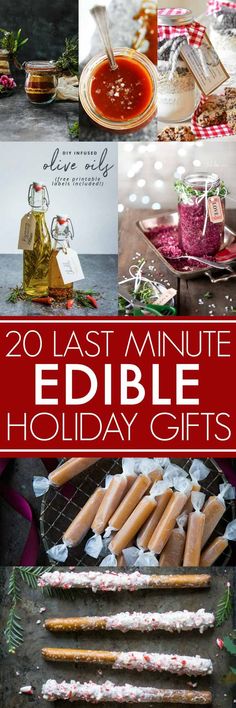 20 last minute edible holiday gifts that are easy to make and perfect for the holidays