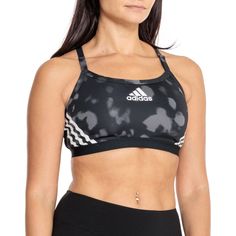 adidas Aeroreact Printed Sports Bra - Low Impact in Black at Sierra. Celebrating 30 Years Of Exploring. Adidas Breathable Activewear For Gym, Adidas Sporty Breathable Activewear, Adidas Breathable Athletic Fit Activewear, Adidas Activewear With Logo In Athletic Fit, Adidas Sporty Sweat-resistant Activewear, Adidas Sweat Resistant Sporty Activewear, Adidas Yoga Sportswear, Adidas Yoga Sportswear Activewear, Adidas Functional Activewear For Sports Events