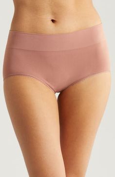 Smooth, stretchy and invisible under outfits, these everyday briefs feature a no-pinch wide waistband and sweet picot trim around the leg openings. Lined waistband Four-way-stretch fabric 90% nylon, 10% spandex Hand wash, line dry Imported Fall Wardrobe Essentials, Sports Blazer, Romantic Dress, Lingerie Romper, Kids Sweater, Pant Shirt, Swimsuit Cover, Comfortable Dress, Toddler Girl Outfits