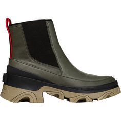 Sorel Brex Chelsea Boot - Women's Sporty Fall Boots With Contrast Sole, Sporty Walking Boots For Fall, Winter Outdoor Boots With Contrast Sole, Casual Green Boots With Lug Sole, Sporty Fall Boots With Rubber Sole, Outdoor Boots With Contrast Sole For Fall, Fall Outdoor Boots With Contrast Sole, Fall Walking Boots With Contrast Sole, High Heel Dress Boots