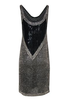 You don’t need a time machine to go back to the Roaring ‘20s -- all you need is this flashy frock from Halston! Straight from the 1970s, this stunner will take you even farther back to the decade of decadence, adorned with tons of glitzy beading and sequins in a sleek midi silhouette. Go totally flapper fab for your next swanky soiree when you pair this wow piece with super sparkly pumps and a sequin headband. Size 10 100% Silk Pullover Unlined Scoop neckline Sleeveless Beaded design Sequin desi Art Deco Sequin Dress, Art Deco Evening Dress With Sequins, Art Deco Sequin Evening Dress, Art Deco Style Cocktail Dress, Art Deco Sleeveless Evening Dress, Art Deco Flapper Dress For Evening Parties, Gatsby Style Dresses For Party Season, Gatsby Style Dresses For Night Out Party, Gatsby Style Embellished Dresses For Night Out