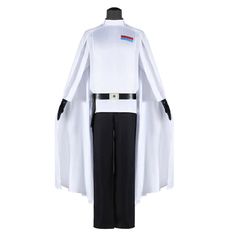 Rogue One: A Star Wars Story Orson Krennic Cosplay Costume Halloween Carnival Party Disguise Suit Material: Uniform Cloth Package included: Cloak + Top + Pants + Gloves + Belt Size(Unit:cm) Cape Length Shoulder Width Bust Waist Hip S 144 43 100 80 100 M 146 44 104 84 103 L 148 45 108 88 106 XL 150 46 112 92 110 XXL 152 Themed Long Sleeve Cosplay Costume, Anime Halloween Costume For Role Play, Anime Cosplay Costumes For Halloween, Anime Role Play Halloween Costumes, White Fandom Cosplay Costume, White Cosplay Costume For Fandom, White Fandom Cosplay Costume For Cosplay Events, White Fandom Cosplay Costume For Events, Themed White Cosplay Costume