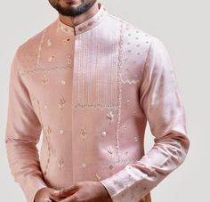 Mens Wedding Suits, Silk Kurta Set, Mens Indian Wear, Wedding Kurta For Men, Groom Dress Men, Indian Groom Wear, Wedding Dresses Men Indian, Gents Kurta Design, Gents Kurta