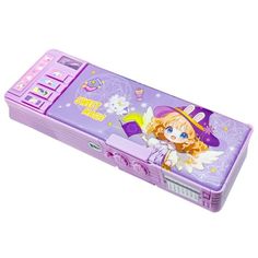 Pop Up Multi Function Pencil Case for Girls and Boys, Cute Cartoon Pen Box Organizer Stationery, Sharpener, Schedule, Whiteboard Size: 10.5" x 3.54" x 1.57".  Color: Purple. Pink Stationery Case With Pen Slots, Pink Rectangular Stationery Case With Pen Slots, Purple Portable Pencil Case For Gift, Purple Pencil Case With Pen Holders For School, Purple Rectangular Pencil Case For Back To School, Purple Pencil Case With Pen Slots As Gift, Back To School Purple Pencil Case With Pen Holders, Pink Rectangular Stationery Case For School, Pink Rectangular Stationery Case With Pen Holders