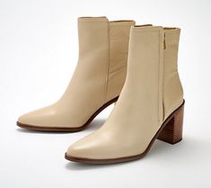 The season's most sophisticated looks start with these Desirable leather boots. With a lofty stacked heel, sleek silhouette, and comfortable cushioning, this pair is the perfect companion for everything from denim pants to boho dresses. From Seychelles. Boho Dresses, Seychelles, Heeled Ankle Boots, Stacked Heel, Leather Heels, Denim Pants, Boho Dress, Leather Boots, Fashion Shoes