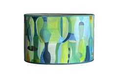 Janna Ugone & Co Lamp Shades Large Drum Lamp Shade in Riviera in Citrus Citrus Pattern, Wall Lamp Shades, Base Lamp, Decorative Lamp Shades, Drum Lamp Shade, Drum Lamp, Steel Lamp, Drum Lampshade, Wood Lamps