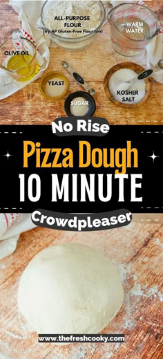 no rise pizza dough 10 minute crowd pleaser with instructions for making it in the kitchen