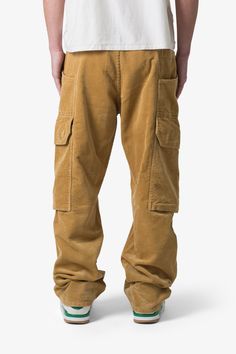 the Ultra Baggy Corduroy Cargo Pants are designed with a new oversized ultra baggy fit, constructed from a cotton corduroy fabric with a rinse wash, featuring cargo pockets throughout with snap closures, and finished with a button placket. details ultra baggy fit throughout 100% cotton extended inseam model is 6’1, 140 lbs and wears a size 30 Corduroy Cargo Pants, M65 Jacket, 140 Lbs, Corduroy Fabric, Cargo Pant, Denim Flares, Baggy Fits, Windbreaker Jacket, Button Placket