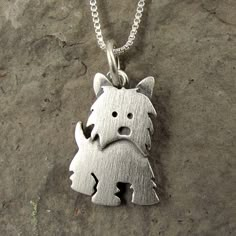 Tiny Westie necklace by StickManJewelry on Etsy Cute Sterling Silver Pendant Charm Necklaces, Cute Sterling Silver Pendant Charm Necklace, Cute Silver Pendant Charm Necklace, Handmade Cute Sterling Silver Charm Necklaces, Cute Nickel-free Sterling Silver Necklaces, Small Sterling Silver Charm Necklace, Cute Silver Sterling Silver Charm Necklaces, Tiny Sterling Silver Charm Necklaces For Anniversary, Tiny Sterling Silver Charm Necklace For Anniversary