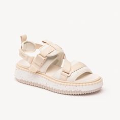 Chlo Lilli Grosgrain-Trimmed Recycled Neoprene Platform Sandals Fit True To Size, European Sizing - Sporty Flats For Women - Buckled Strap Size 38, New In Box Inner Sole: Calfskin - Main Lining: 80% Recycled Nylon, 20% Nylon - Upper: 68% Nylon, 29% Polyester, 3% Suede Cowhide - Sole: 20% Recycled Ethylene Vinyl Acetate, 20% Recycled Rubber, 40% Ethylene Vinyl Acetate, 20% Rubber Chloe Lilli Sandal, Chloe Sandals, Flats For Women, Chloe Shoes, Strong Body, Recycled Rubber, Mom Kid, Summer Shoes, Flat Sandals