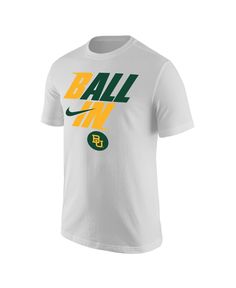 As an avid Baylor Bears fan, you never miss a minute of the action. Get pumped up and ready for the next game by grabbing this Legend Bench T-shirt. This Nike tee features bold graphics that ensure your Baylor Bears pride is on full display. Sporty T-shirt For Spring Fan Merchandise, White Nike T-shirt For Game Day, Nike Cotton T-shirt For Baseball Season, White Tops With Team Logo For Baseball Season, Nike T-shirt With Letter Print For Baseball Season, Nike Pre-shrunk T-shirt For Baseball Season, Nike T-shirt For Baseball Season, White Logo Print T-shirt For Game Day, White T-shirt With Team Logo For Baseball Season