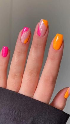 Summer Nails 2022, Fest Temaer, Summer Gel Nails, Nails 2022, Summery Nails, Nails 2023