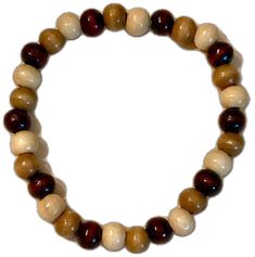 Brown Wooden Beads Bracelet, Brown Beaded Bracelets With Wooden Beads, Brown Wooden Beaded Round Bracelets, Beige Bracelets With Wooden Round Beads, Beige Wooden Beaded Bracelets, Casual Brown Bracelets With Large Beads, Casual Brown Beaded Bracelets With Large Beads, Brown Beaded Bracelets With Large Beads For Casual Wear, Casual Brown Round Beads Bracelets