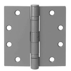 a stainless steel door hinge with three holes on each side and one hole in the middle