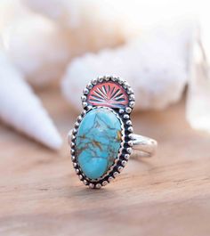 "》D E T A I L S《 ✦ M E T A L : Sterling Silver 925 ✦ S T O N E : Turquoise ✦ B I R T H S T O N E : December 💎 In the past, the Turquoise used to be the stone of the kings and warriors. For that reason, nowadays this gem is known by providing protection against the evil and a symbol of strength and good luck. ✧ Please note natural gemstones are unique and may vary in shape or color. ✧ 》✦ S A V E * B U Y * M O R E ✦《 Use the code \"MARESIA2\" and get 10% OFF when you buy 2 items. Use the code \"M Oval Turquoise Inlay Rings, Oval Turquoise Rings With Inlay, Unique Oval Rings With Inlay, Adjustable Oval Turquoise Ring With Inlay, Artisan Sterling Silver Oval Rings, Oval Turquoise Inlay Jewelry, Unique Oval Jewelry With Inlay, Oval Jewelry With Inlay For Anniversary, Unique Oval Inlay Jewelry