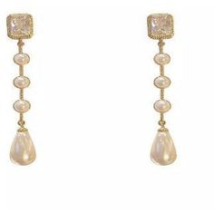 Square Crystal Pearl Drop Earrings Earrings Trendzio Elegant Rectangular Clip-on Earrings For Formal Events, Elegant Gold Rectangular Clip-on Earrings, Elegant Square Earrings For Formal Occasions, Elegant Rectangular Pearl Drop Earrings, Elegant Gold Square Earrings, Square Crystal, Crystal Pearls, Pearl Drop Earrings, Pearl Drop