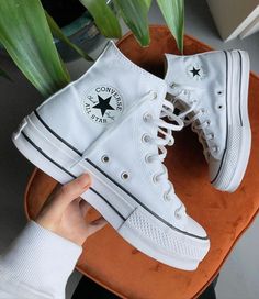 Aesthetic Shoes Converse, Boty Converse, Cute Converse Shoes, Converse Outfits, Cute Converse, Preppy Shoes, Platform Converse, Shoes Converse