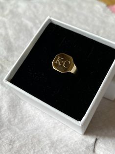 This jewelry is made of 14 Carat Solid Yellow Gold. We can produce it in 14 Carat Solid White Gold as special order. We can engrave on it letter, name, number or date as your request. Please contact with us via e-mail for different color and engraving. This item is 2,93gr (the ring on pictures size 5,5) and made of 14 Carat Solid Gold, will be sent with signed certificate of authenticity. Weight will differ according to size. The ring on model is Size 5,5. Fast and safe worldwide delivery with U Men Signet Ring, Custom Signet Ring, Gold Pinky Ring, Mens Pinky Ring, Ring For Men, Pinky Ring, Engraved Rings, Signet Ring, Solid Yellow