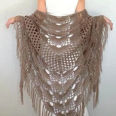 Wedding bridal crochet shawl, wool wrap, taupe brown cover up, fringed evening wrap, bridesmaid gift, mother of bride, warm shawl Wedding shawl the perfect winter wedding accessory, my luxurious wrap will keep you warm and cozy all night long. 💕If you are in a hurry, please contact with me expedite shipping available 💕 100% Handmade 💕MATERİAL: Mohair, wool, acrylic. 💕 MEASUREMENTS: Length: 90'' ( 230 cm) Width: 39'' (100 cm) (without fringes) 💕Color: TAUPE (AS SHOWN) 💕 CARE INSTRUCTIONS: - Bohemian Beige Crochet Lace Shawl, Brown Crochet Bohemian Shawl, Bohemian Brown Crochet Shawl, Brown Bohemian Crochet Shawl, Bridal Cape Winter, Bridal Crochet, Winter Wedding Accessories, Winter Wedding Shawl, Wedding Capelet