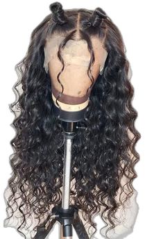 African American Wigs, Vlasové Trendy, Lace Frontal Wigs, Wave Wig, Braids With Curls, Lace Hair, Front Lace Wigs Human Hair, Human Hair Lace Wigs, Human Hair Wig