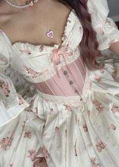 IG: diaryof.bm pink coquette princess outfit inspo #coquetteaesthetic #coquette #pinkcoquette #pinkprincess #princesscore #femininefashion coquette style, vintage aesthetic, princesscore aesthetic, dollette aesthetic, cottagecore aesthetic, royalcore aesthetic, fairycore aesthetic, fairy outfit, girly outfit, princess outfit, modern romance Fairycore Outfit, فستان زهري, Coquette Princess, Fairy Outfit, Cottagecore Outfits, Princess Outfits, Vestidos Vintage, Fashion Mistakes, Pink Outfits