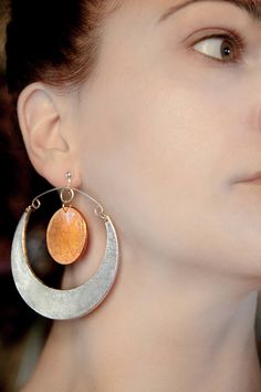 Moon and sun Clip on earrings Inspirational gift Copper and silver dangle gift Birthday gift for her Drop earring Big statement jewelry Gift https://www.etsy.com/listing/587716851/moon-and-sun-clip-on-earrings?utm_campaign=crowdfire&utm_content=crowdfire&utm_medium=social&utm_source=pinterest Silver Copper Hoop Earrings Gift, Silver Copper Hoop Earrings, Silver Copper Hoop Jewelry, Silver Hoop Jewelry Made Of Copper, Silver Hoop Jewelry In Copper, Silver-colored Copper Hoop Jewelry, Unique Silver Copper Hoop Earrings, Modern Orange Metal Jewelry, Wanderlust Jewelry