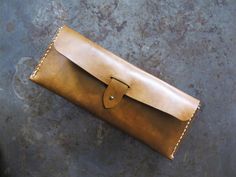 Brown Leather Pencil Case/ Multi Pouch/ by SubconsciousCrafts Everyday Leather Rectangular Pencil Case, Rectangular Pencil Case With Card Slots For Everyday Use, Handmade Brown Rectangular Pencil Case, Multi Pouch, Leather Pencil Case, Clutches For Women, Pencil Bags, Leather Bows, Handmade Bows