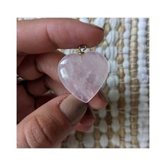 Authentic rose quartz heart pendant. Pink Gemstone Heart Necklace, Heart-shaped Rose Quartz Jewelry For Valentine's Day, Valentine's Day Heart-shaped Rose Quartz Jewelry, Pink Rose Quartz Heart Pendant Jewelry, Rose Quartz Heart Pendant Necklace With Charm, Rose Quartz Heart Charm Jewelry For Valentine's Day, Valentine's Day Rose Quartz Heart Pendant Jewelry, Valentine's Day Rose Quartz Heart Charm Jewelry, Valentine's Day Rose Quartz Jewelry With Heart Charm